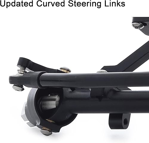 Miniatura 26 de AMK Aleación de aluminio CNC eje trasero completo para 1/10 RC Crawler RC4WD Ge-Lande II TF2 D110 Yo-ta II Ejes (negro) Eje trasero,Eje