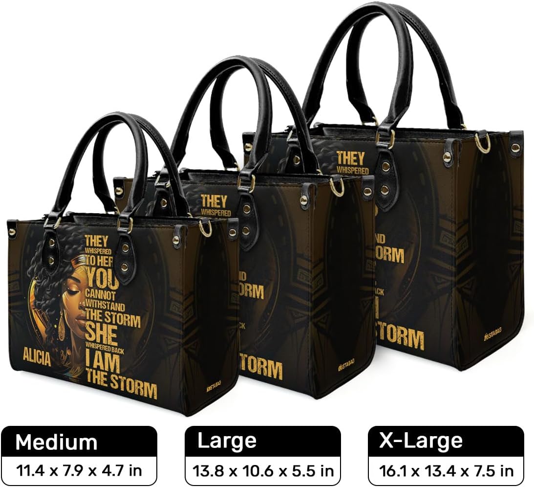 Sistabag Personalized Leather Handbag For African American - Christmas Gifts For Women For Black Women - Image 4