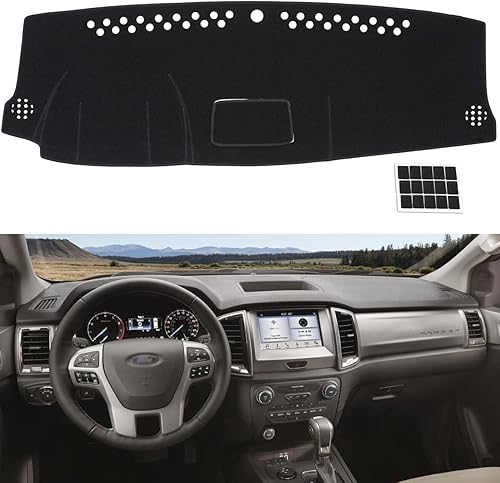 Miniatura 35 de TUCAREST Funda para salpicadero Compatible con 2014-2020 Nissan Rogue (T32) / 2017-2022 Rogue Sport S (No Rogue Select) Alfombrilla antideslizante