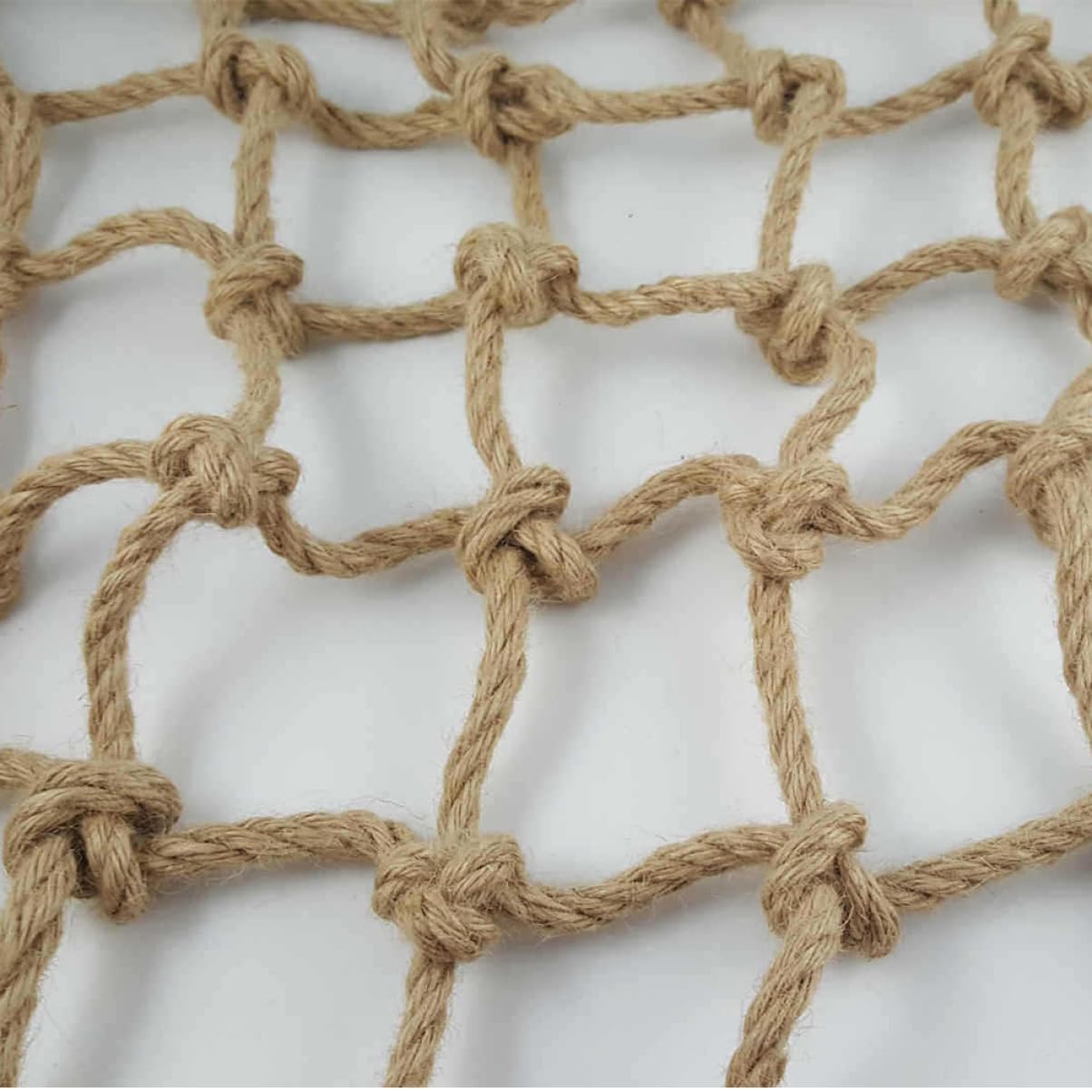 HANABASS Papageien Kletternetz aus Robustem Seil Beißfest und Hängendes Netz für Mittelgroße und Große Papageien 50x100cm als Vogelspielzeug im Käfig
