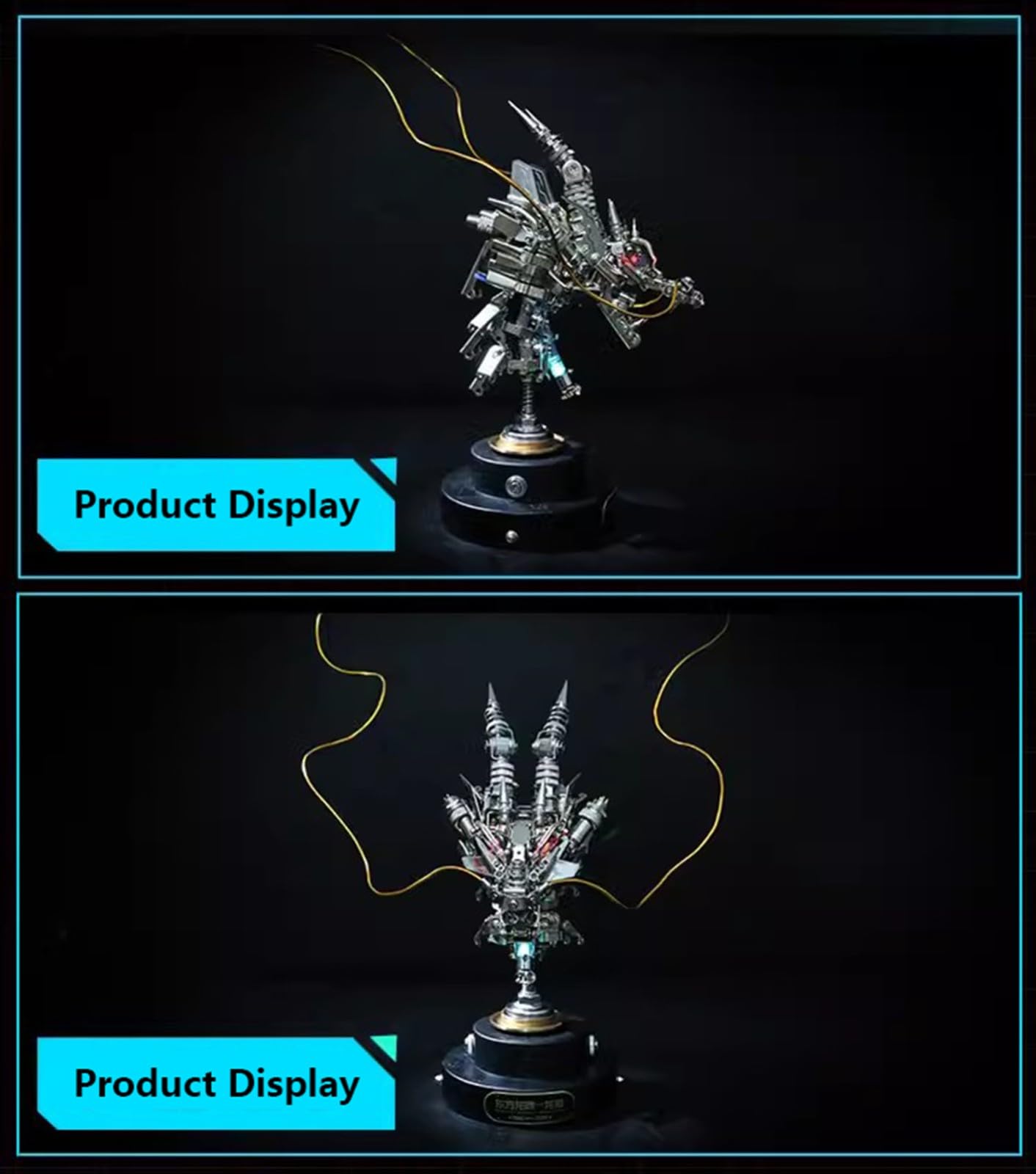 Puzzle metalowe 3D, mechaniczne zestawy modeli metalowych z głową smoka, narzędziami, kreatywny zestaw do samodzielnego montażu, dla mężczyzn, kobiet, ozdoby dekoracji domu, 791 sztuk
