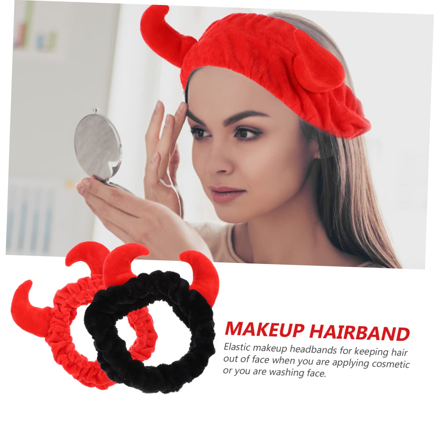 iplusmile 2 pezzi Fascia Makeup Peluche Fascia per Spa e Skincare Assorbente e per