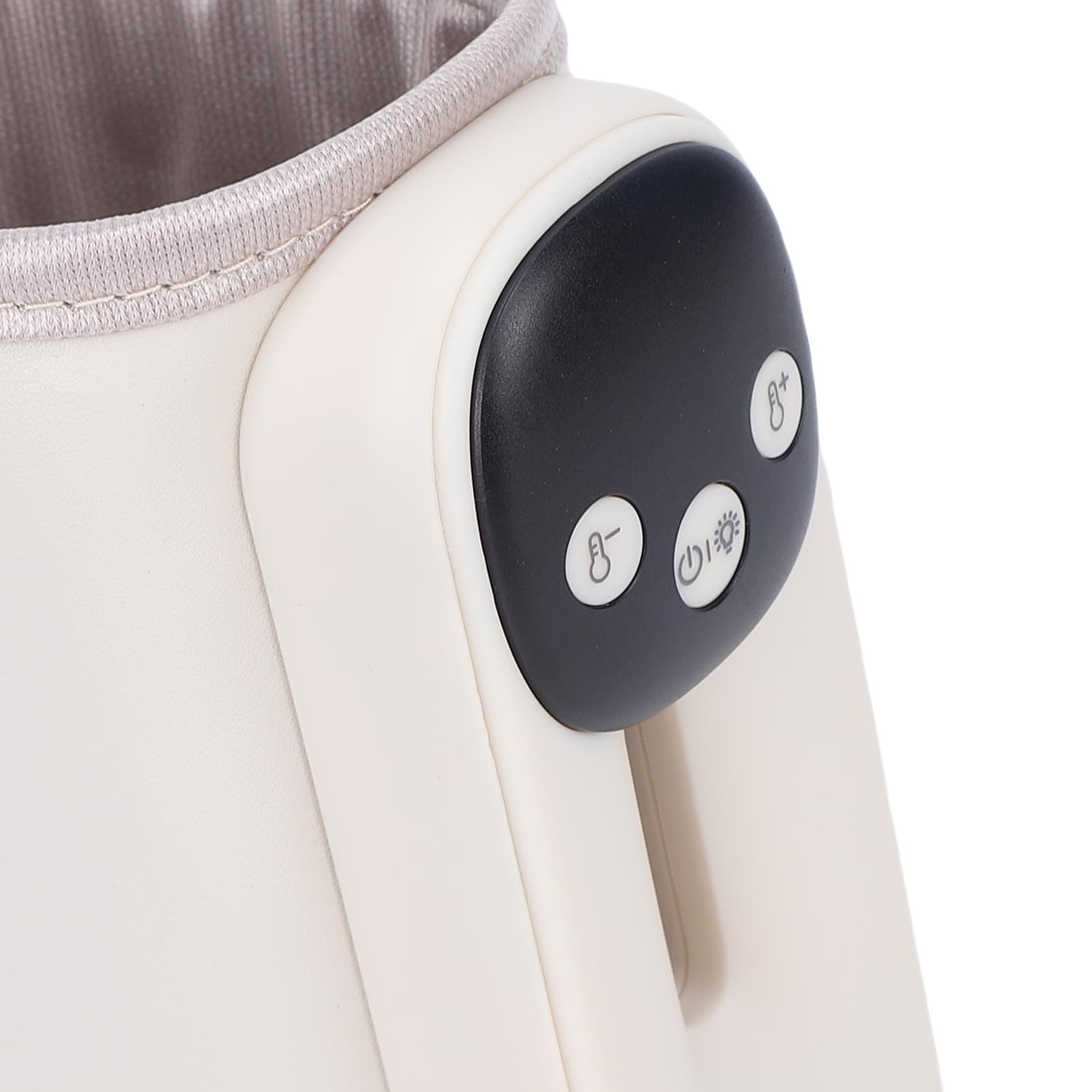 Cocoarm Calentador de Biberones Portátil, Envoltura Calentadora de Biberones Recargable con Funda de PU ABS, 11 Configuraciones de Calor Luz Nocturna con Pantalla LED de 95 a 131F, para Alimentación