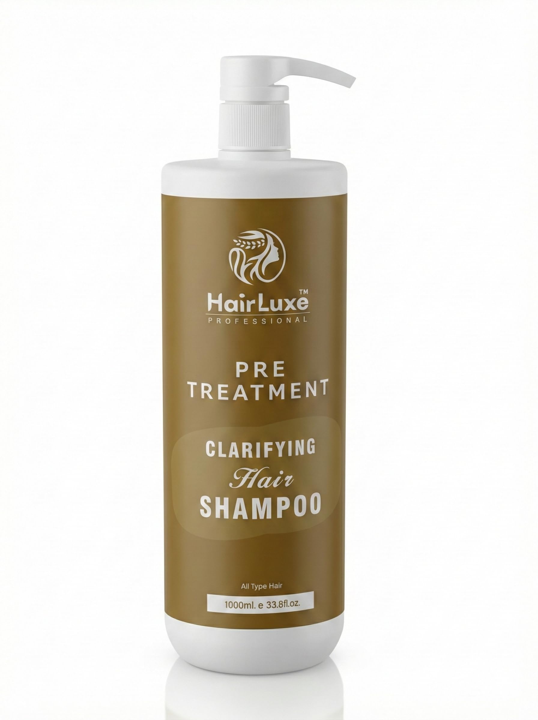 Pre Treatment Clarifying Shampoo 1000ml | Deep Cleansing, Removes Product Buildup, All Hair Types, Salon Use, With Pump Dispenser-image-20