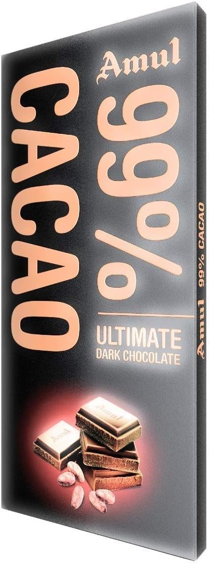 Amul 99% Cocoa Chocolate, 125 g
