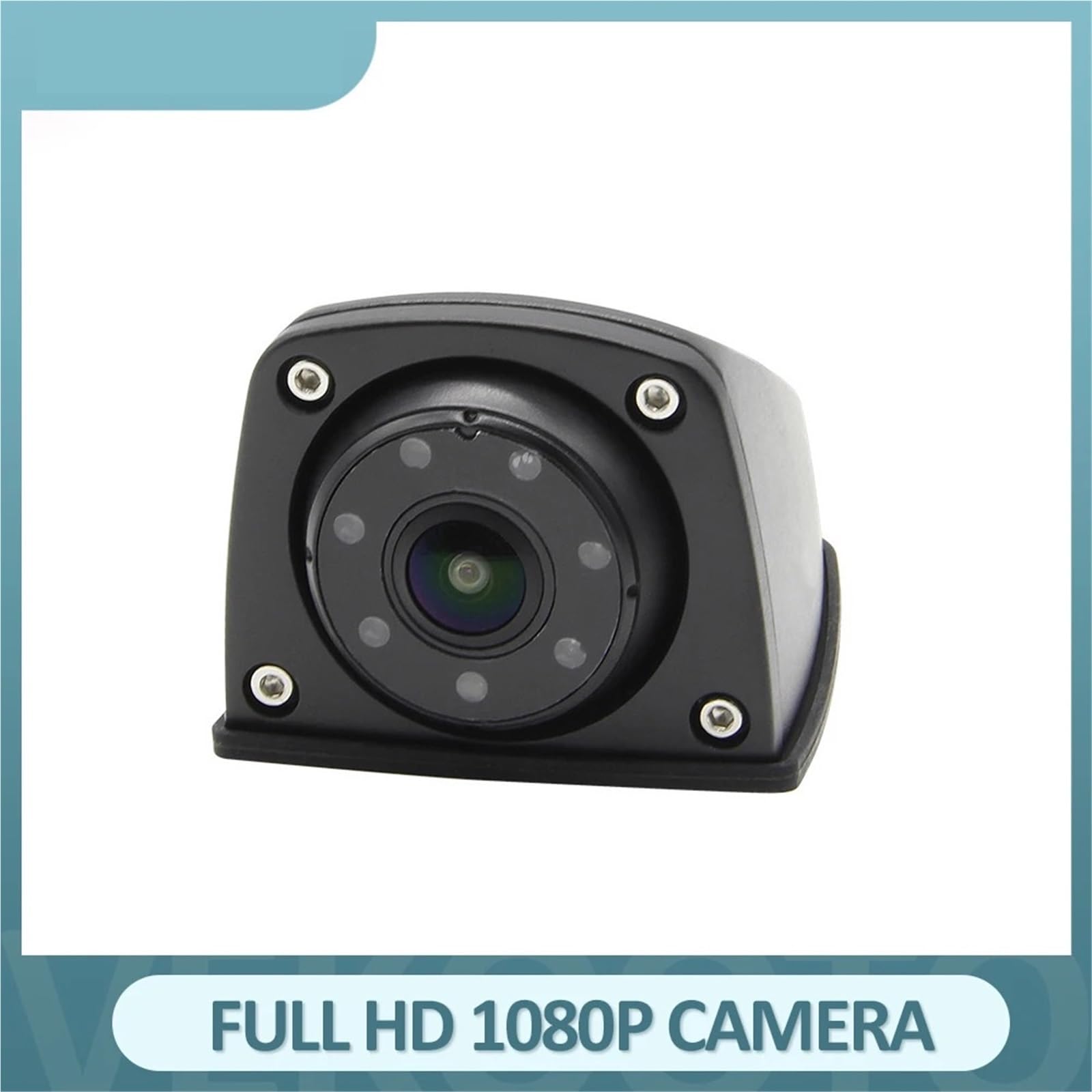 Kamera cofania 4PIN 1080P Kamera Boczna Tylna Noktowizor Wodoodporna Metalowa Obudowa Pasuje Do Ciężarówki Przyczepy kempingowej MDVR/Monitor DVR Kamera cofania Samochód(White)