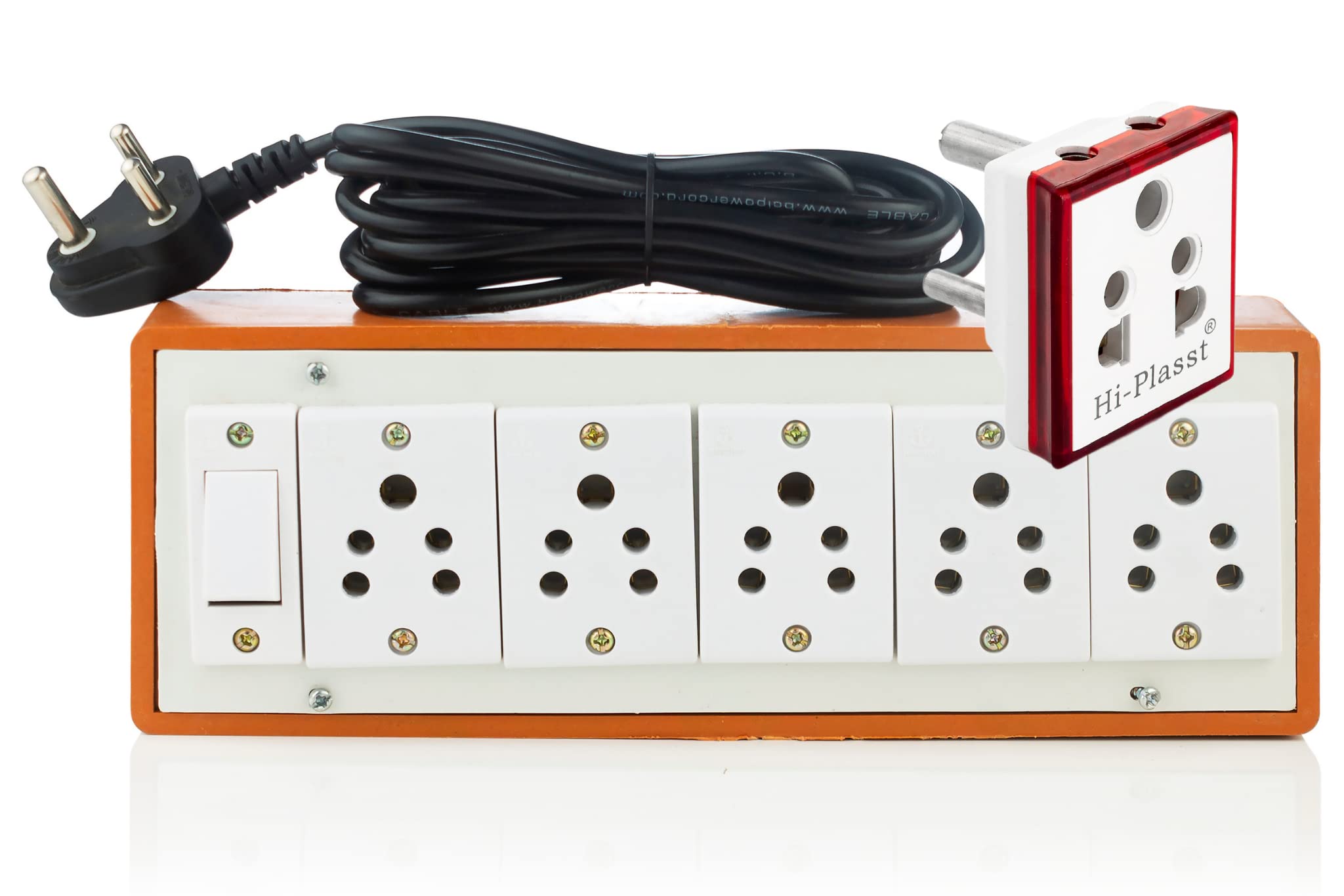 Jenney Hi-Plasst Power Strip With One 6Amp Anchor Switch,Five Anchor Sockets And 4 Yard Extension Cord (1 Indian), 230 Volts, White (B0B29H8XFT) Amazon Price History, Amazon Price Tracker