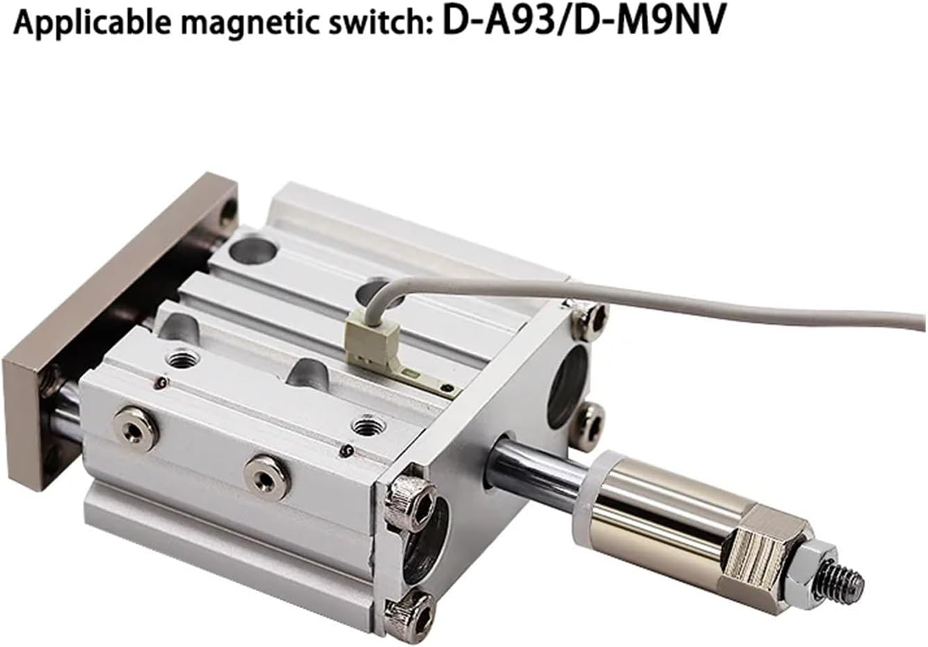 空気圧 標準シリンダー MGPM20/25 調整可能なストロークボアサイズ 20 ミリメートル/25 ミリメートル 3 軸ロッドコン