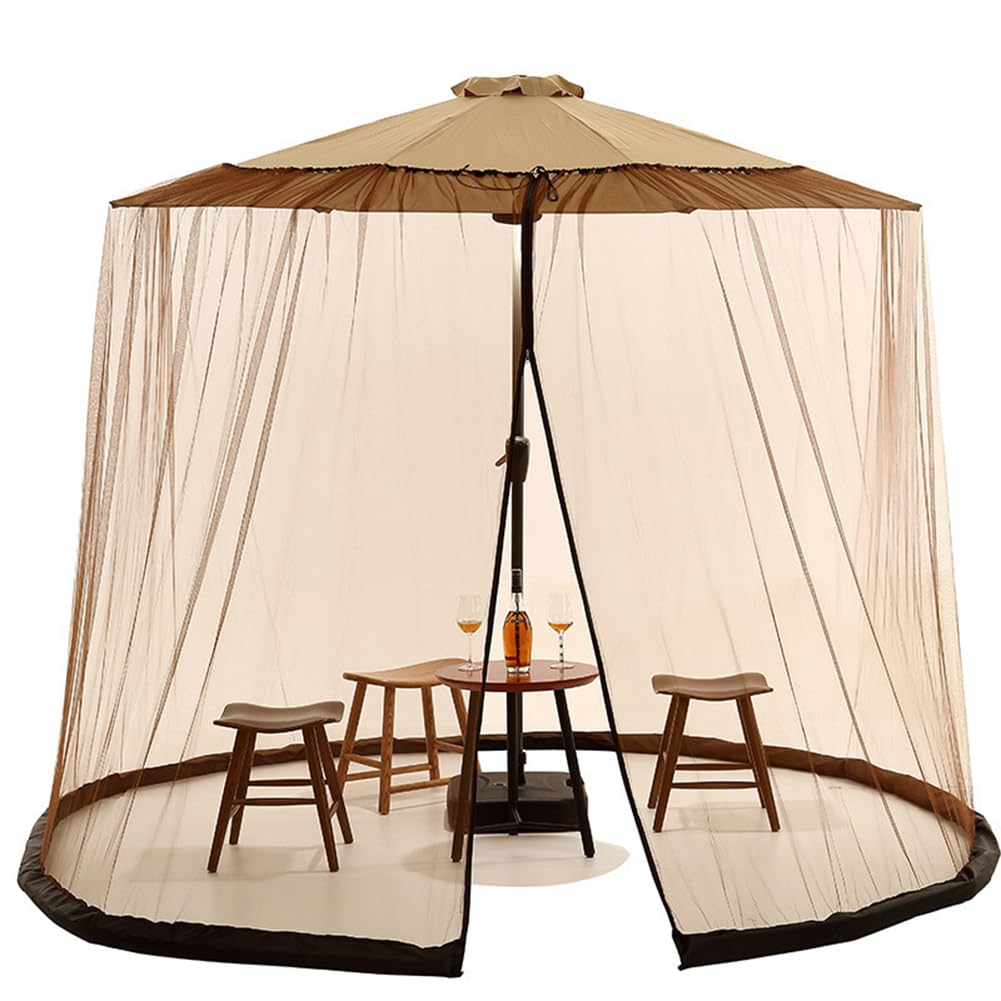 Zanzariera regolabile per gazebo da 2,8 a 4,5 m, copertura a doppia faccia per patio, tavolo da pranzo all'aperto protezione da cts