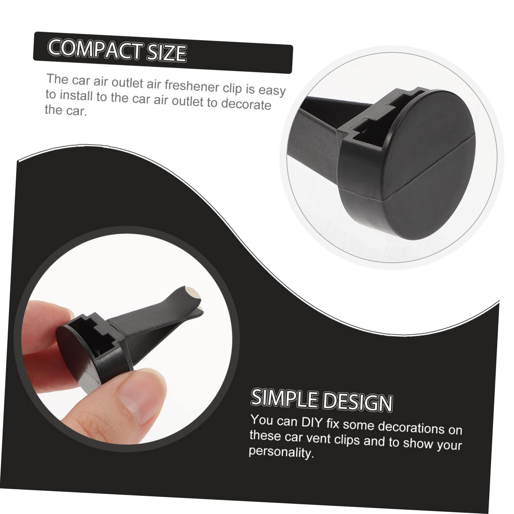 Hemobllo 100 Pezzi Clip Per Bocchetta D'aria Auto Clip Decorativa Per Bocchette D'aria Auto Facile Da Installare Decorazioni Fai Da Te Resistente e Non Sbiadisce