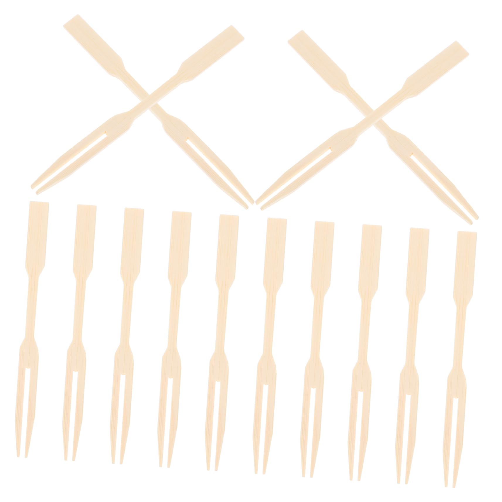 CIYODO 100pcs Mini Fruit Forks Cute Friendly Skewers for Appetizers Desserts Party Catering Versatile Picks for Fruits Cakes Snacks for Family Gatherings Picnics