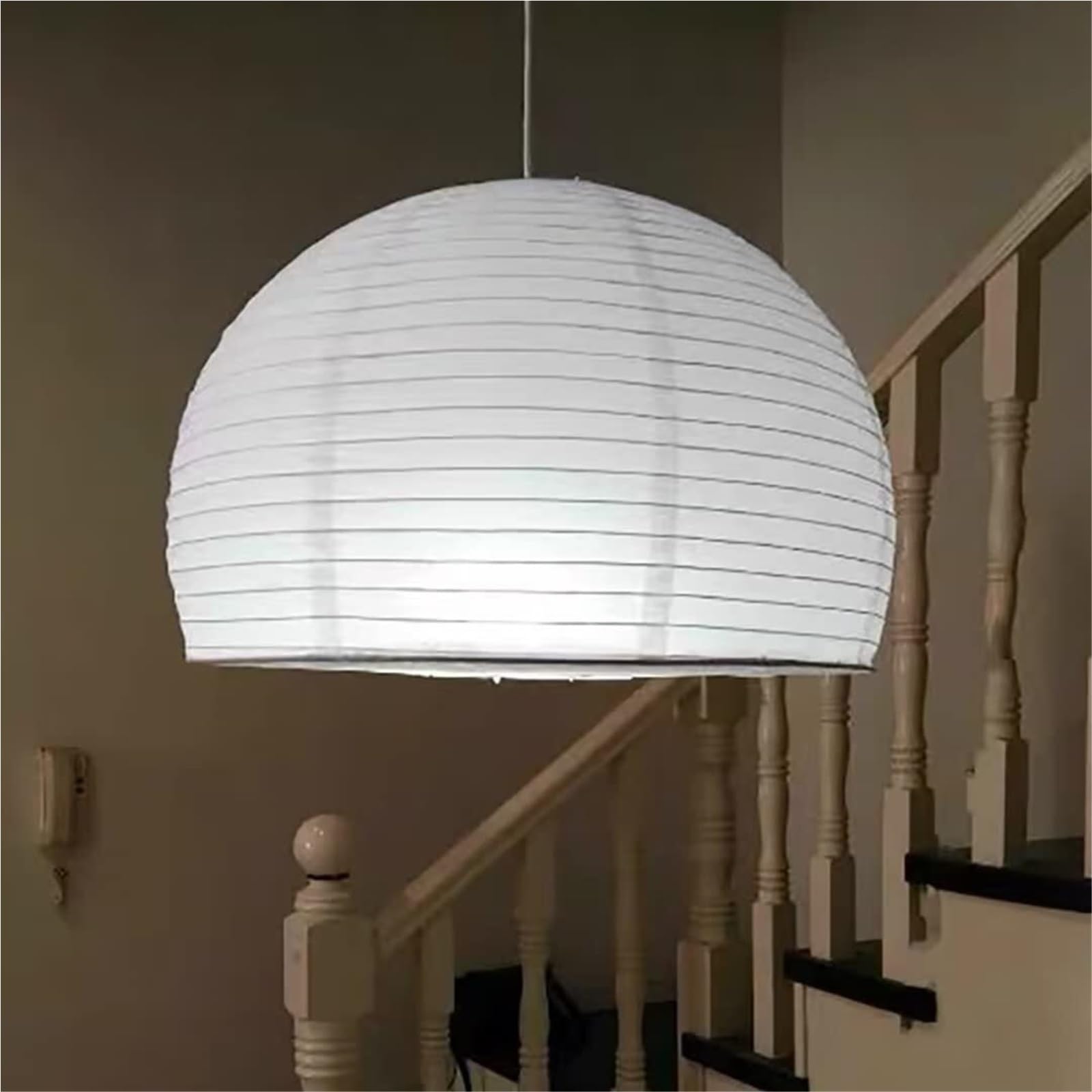 Lampada A Sospensione In Carta Creativa A Cupola, Lampada Da Soffitto In Carta Artistica Lampadario Decorativo In Carta for Camera Da Letto, Soggiorno, Sala Da Pranzo