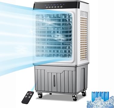 Evaporative Air Cooler Fan for Home Commercial Cold Air Fan with Ice Portable Evaporative Coolers for Cooling, Energy Efficient