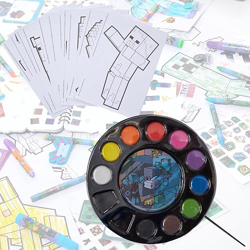 Miniatura 8 de Innovative Designs Minecraft Creativity Fun Kids Art Set para colorear, pintar y manualidades