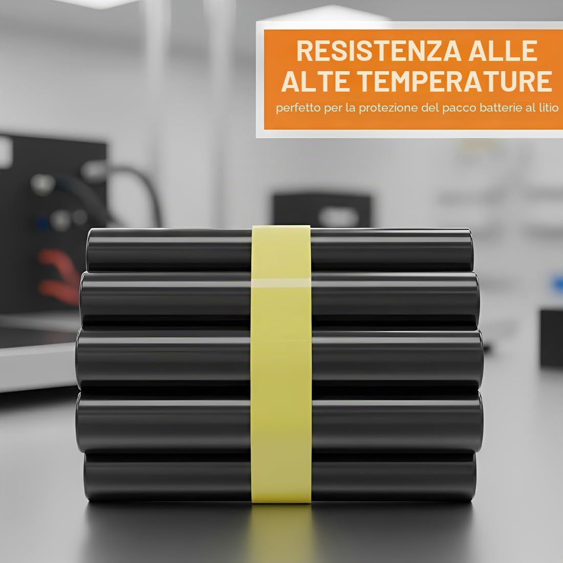 5 pezzi Nastro Vinilico per Mascherature di Precisione, 3/5/8/10/12 mm Largo Nastri Adesivi Colorati,Lunghezza 50 m,Adatto per Artigianato, carrozzerie e Decorazioni Fai-da-Te(Giallo chiaro)