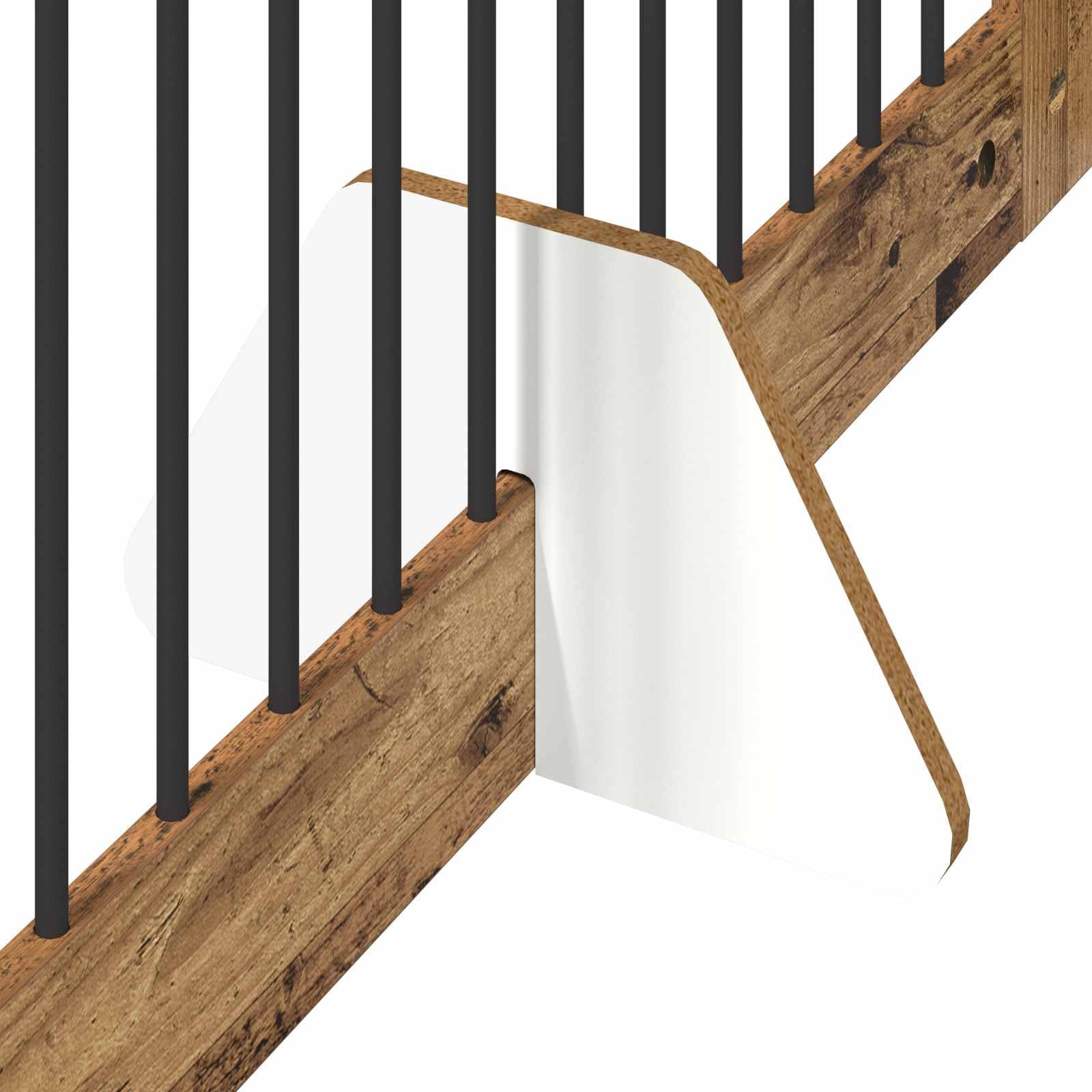 Perrera plegable para perros con soporte de madera reciclada de 200,5 cm para uso en interiores y exteriores, resistente a la intemperie, portátil y ahorra espacio para mascotas