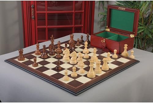 The Mechanics Institute - Juego de ajedrez, caja y combinación de tablero