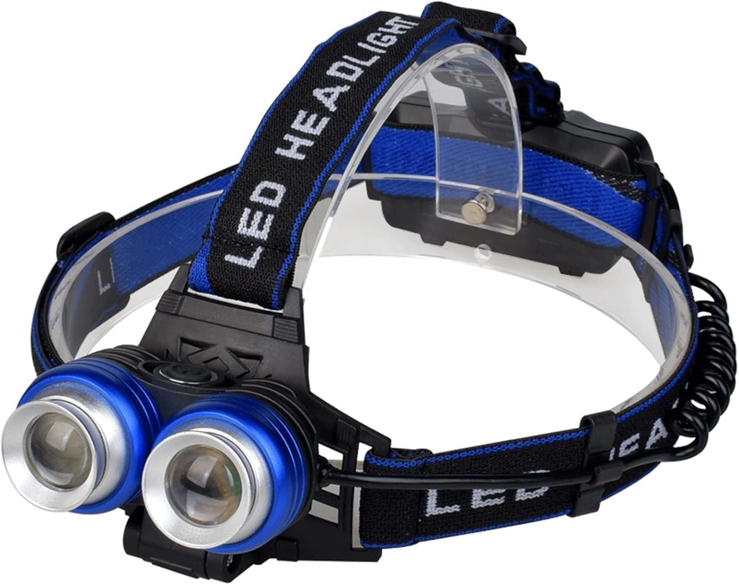 QFGVMXBWKZH Headlamp Rechargeable Flashlight, USB Led, Multiple Function Super Bright Head Lamp