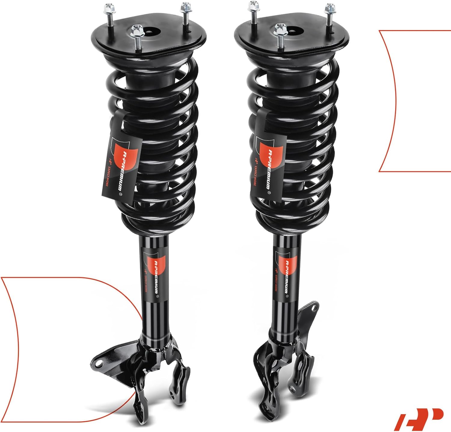 A-Premium Front Strut Assembly Compatible with Jeep Grand Cherokee [AWD] 2016-2020, 3.0L/3.6L - 2x Replacement Suspension Complete Strut Shock Absorber with Coil Spring