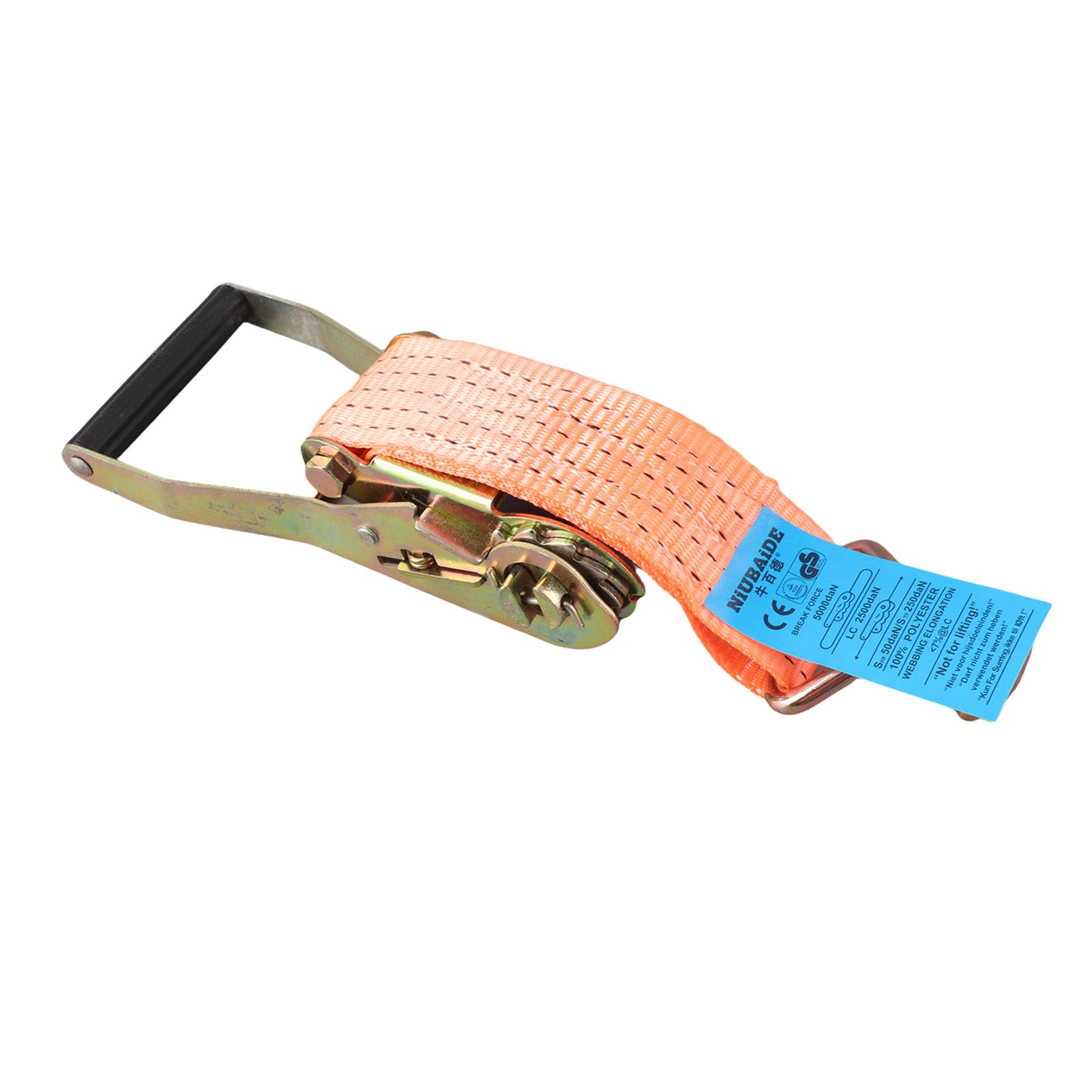 Generic Sangles à Cliquet Robustes 15M avec Tendeur élargi pour Remorque et Camion, Fixation de la Cargaison, 1 unité