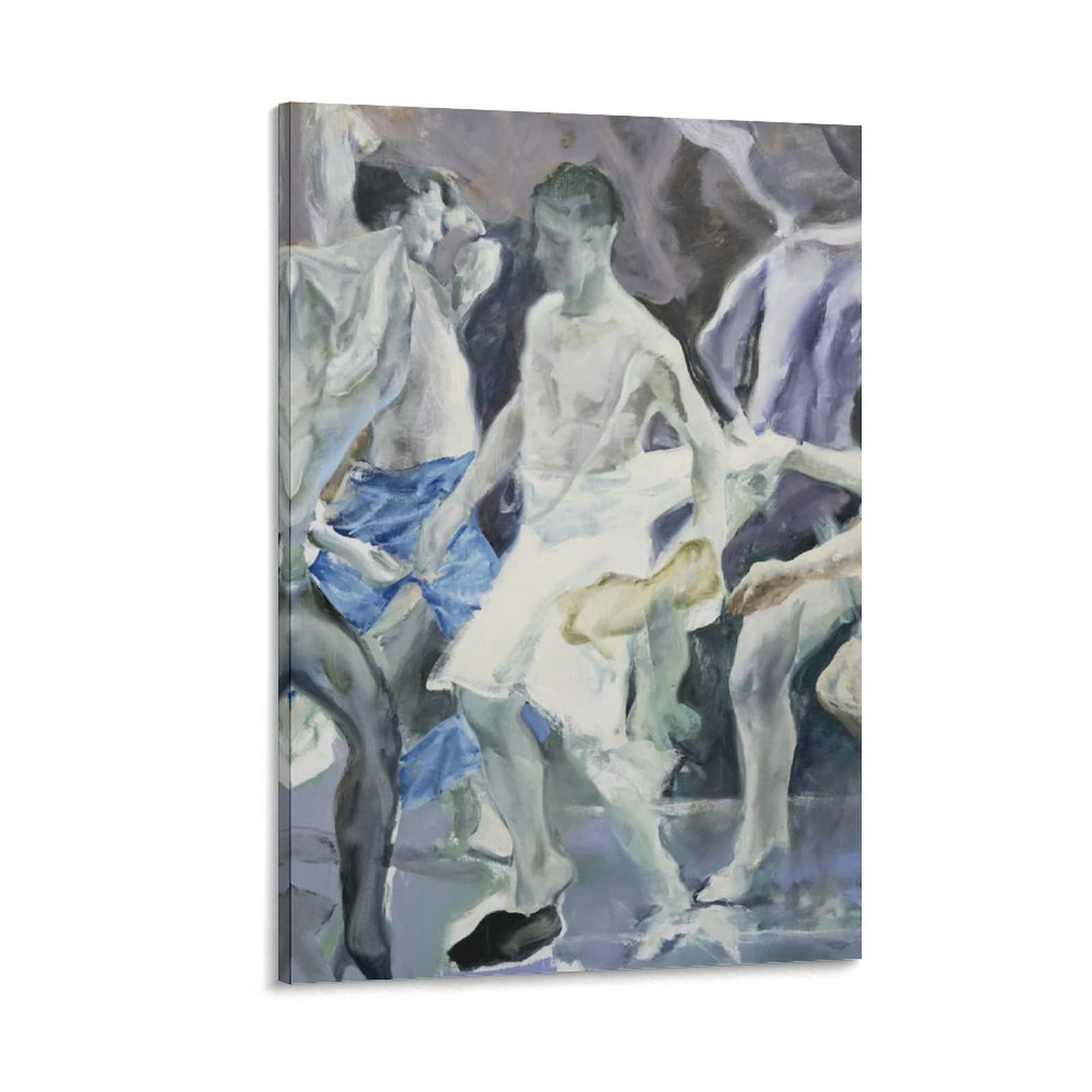 JUNQIAO Alin Bozbiciu Blind Leading The Blind, Ca. 2019 Art Deco Hanging Pictures Poster Cool Artworks Painting Wall Art Canvas Prints Hanging Picture Home Decor Posters Gift Idea 08x12inch(20x30cm)