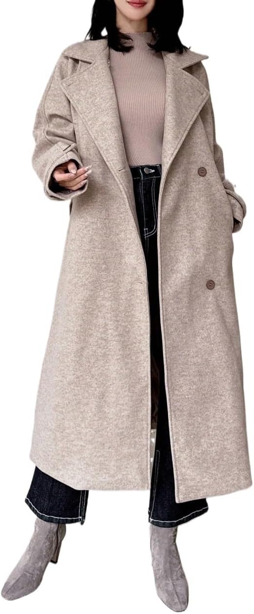 Women Fall Fashion Casual Jacket Winter Long Sleeve Trench Coats Trench Coats