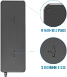 Power Strip Surge Protector with 10 Outlets & 4 USB Ports & 1 USB-C Port (5V/3A), HITRENDS 1875W/15A Flat Plug Spaced Outlets with 6 Feet Extension Cord for Home Office, ETL Listed, Black