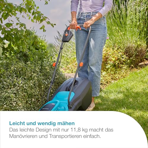 Gardena Akku-Rasenmäher EasyMax 32/18V P4A Solo: Schneidmesser, Leichtgewicht, Höhenverstellung, Grasauffang, Kabellos (14634-55) 3