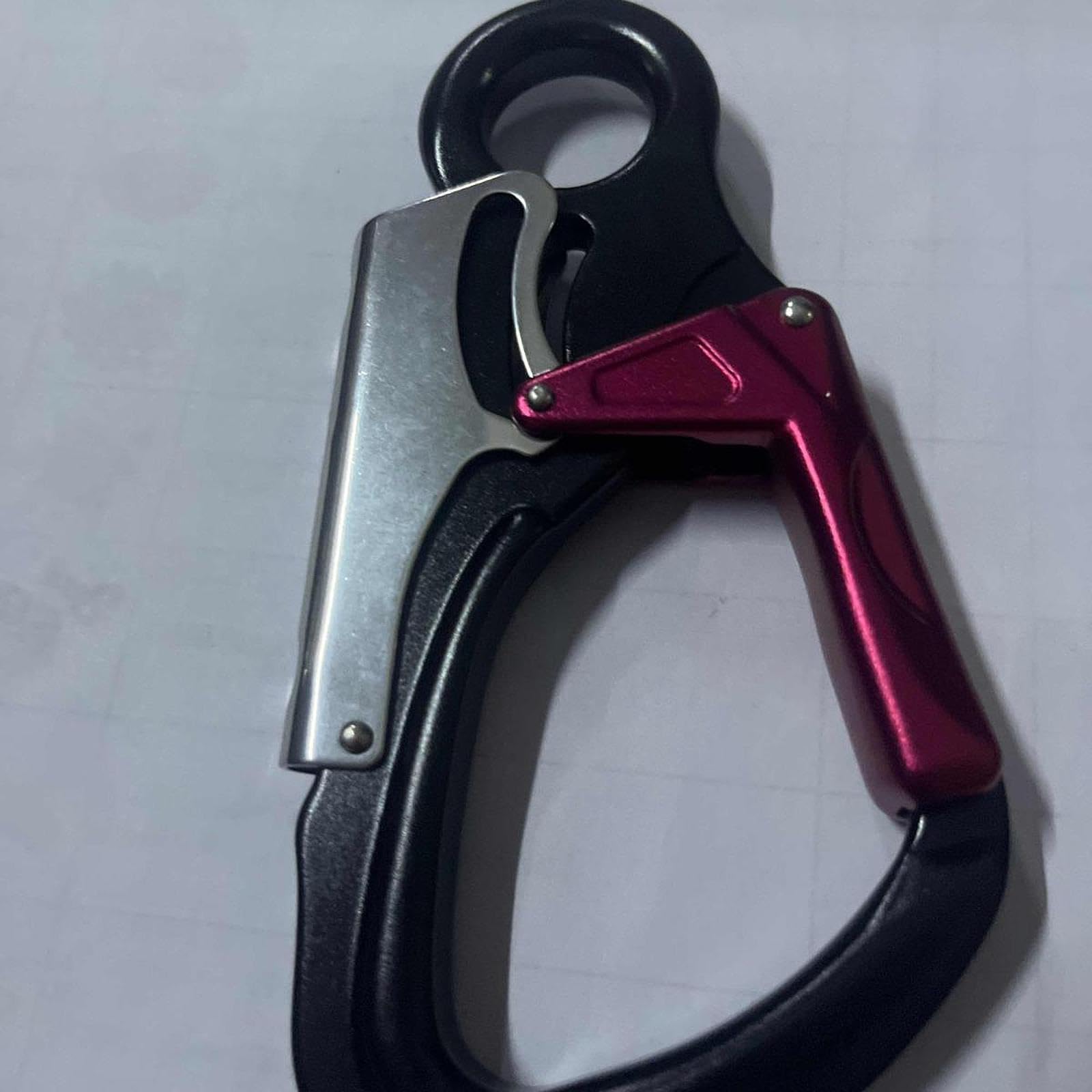 Mosquetón Doble Bloqueo para Uso en Escalada Gancho Resorte Aluminio Mosquetón Ligero Adecuado para Camping Trabajo Exploración Deportes