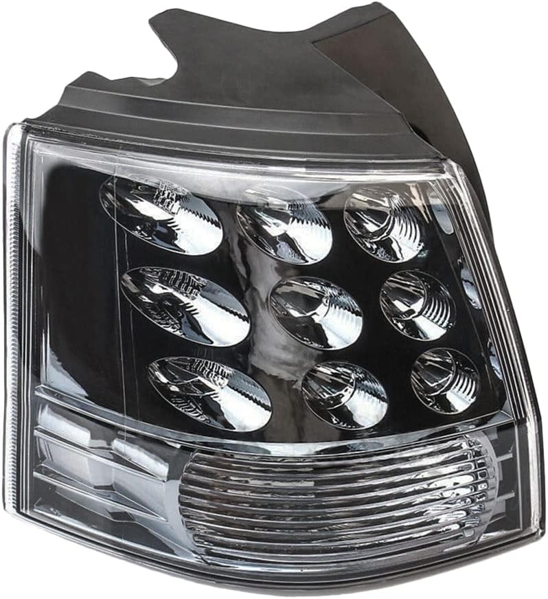LED Tail Light Compatible with Mitsubishi Outlander EX 2007-2013, 8330A380, 1ALTL01614, 166-50402L, 214-19A8L-AF, 8330A379, MI2804104 Red Amber Taillights Clear Lens, Rear Left Driver Side
