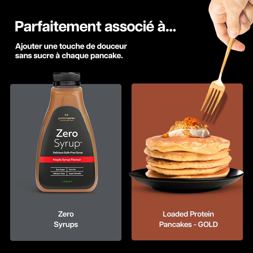 Protein Works | Loaded Protein Pancakes – GOLD Innovation, Préparation Pancakes Protéinés Premium, Petit-Déjeuner Riche en Protéines, Faible Sucre & Gras, Pépites de Choc au Lait, 16 Portions, 1kg