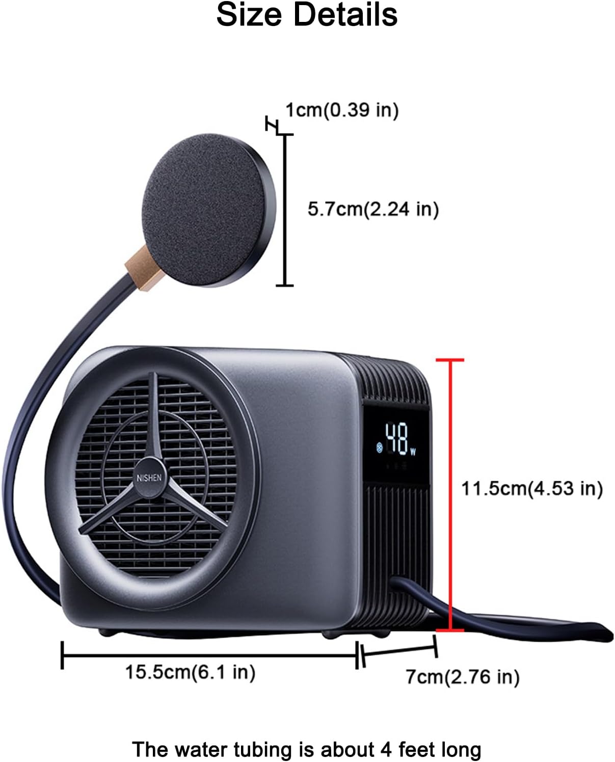 Phone Cooler for Gaming, Live Streaming, Freeze in 15s, 48W Magnetic Cellphone Cooler with Low Noise Liquid Cooling Radiator for iPhone MagSafe Series/Android/iPad/Tablet, Beyond Phone Fan