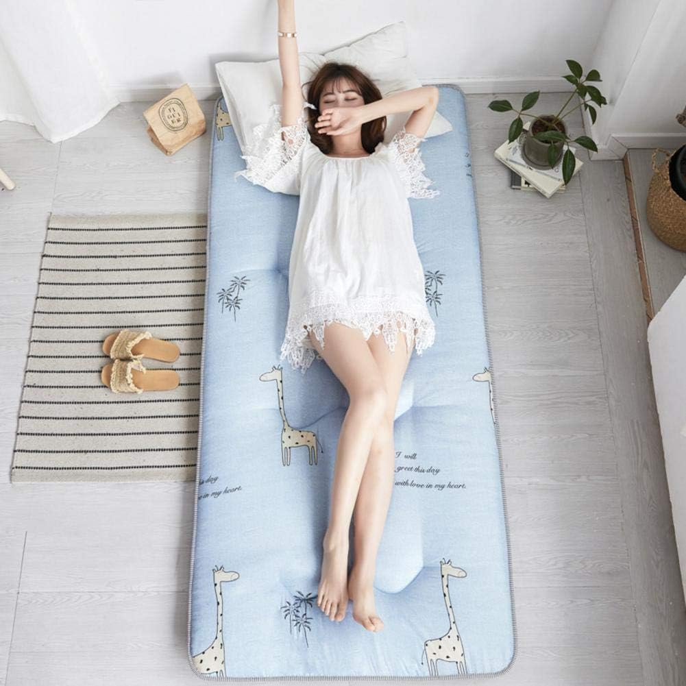 WJXBoos Printed Japanese Floor Mattress Futon Mattress, Children Floor Lounger Pillow Bed Thick Matt Mat Dormitory Mattress Pad-h Full