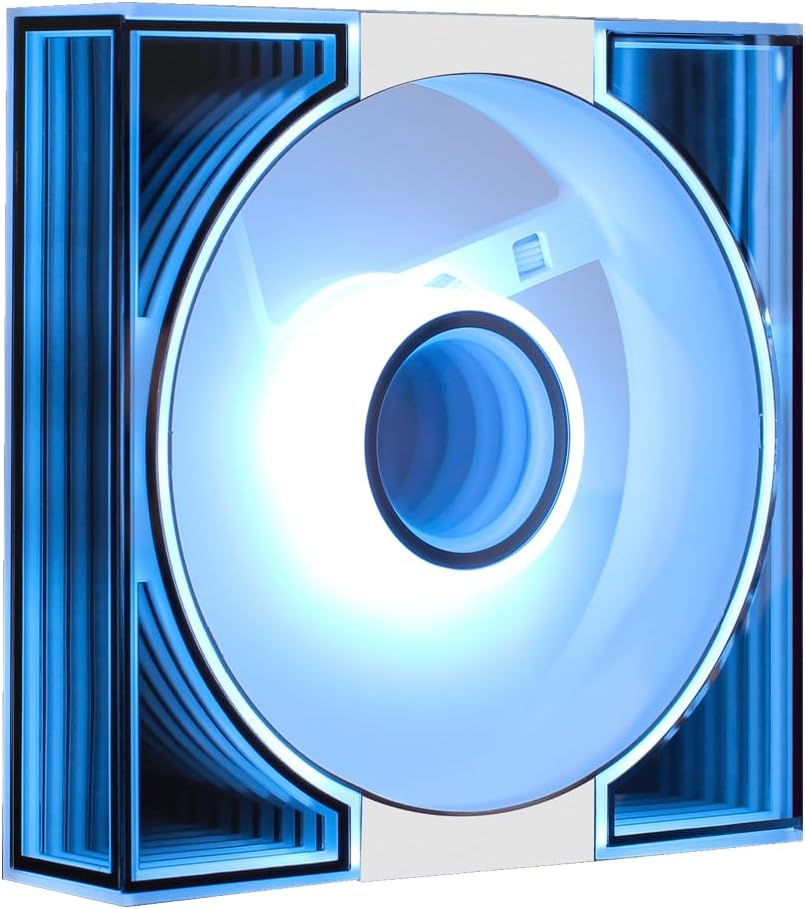 darkFlash DM8R-WHITE-SINGLEFAN 4.7 inches 120 mm Case Fan Reverse Rotation