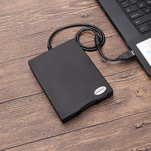 Raayoo Usb Floppy Disk Reader Drive, 3.5” External Portable 1.44 Mb Fdd Diskette Drive For Windows 7/8/2000/Xp/Vista Pc Laptop Desktop Notebook Computer Plug And Play No Extra Drivers– Black #TOP6