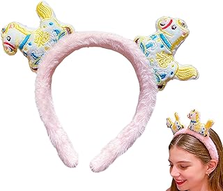 2026 年 ニューイヤー ヘッドバンド | 2026年午年ヘッドアクセサリー,フォトブース衣装ヘアバンド,対象 男の子 文化ファン 学生 フェス参加者 イベントゲスト 家族団欒 オフィスパーティー