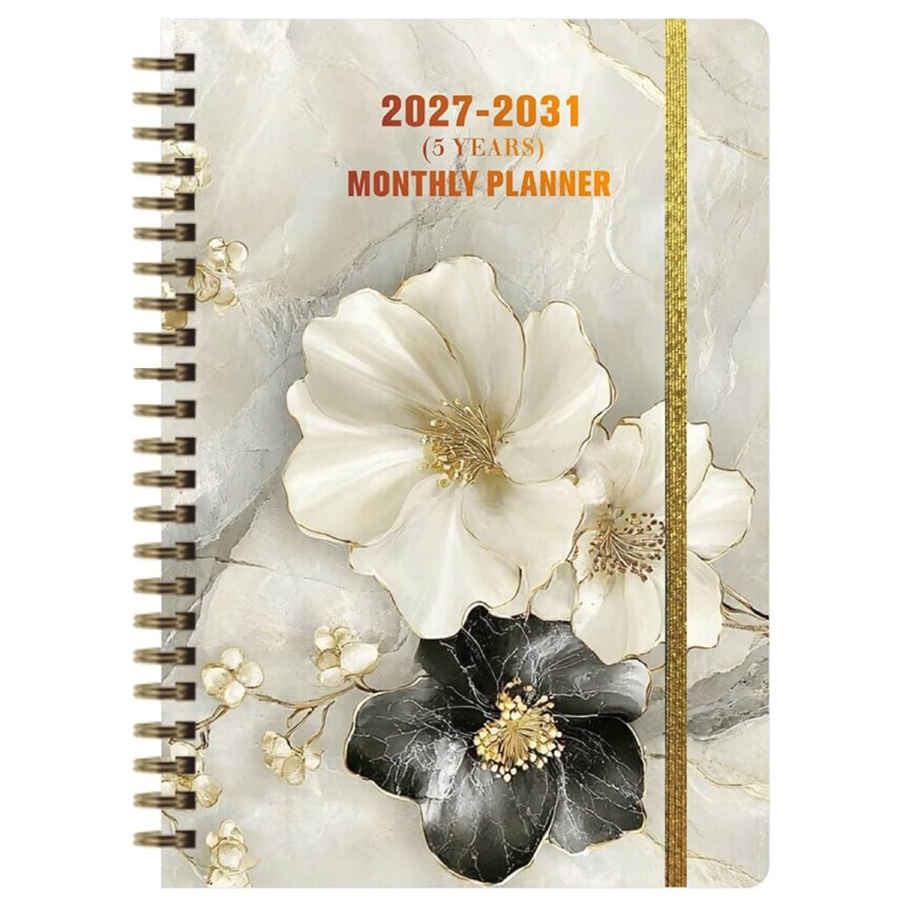 2027-2031 Monthly Planner Notebook: 5 Years Calendar from Jan 2027 - Dec 2031, A5 Monthly Diary Journal Planner(A)