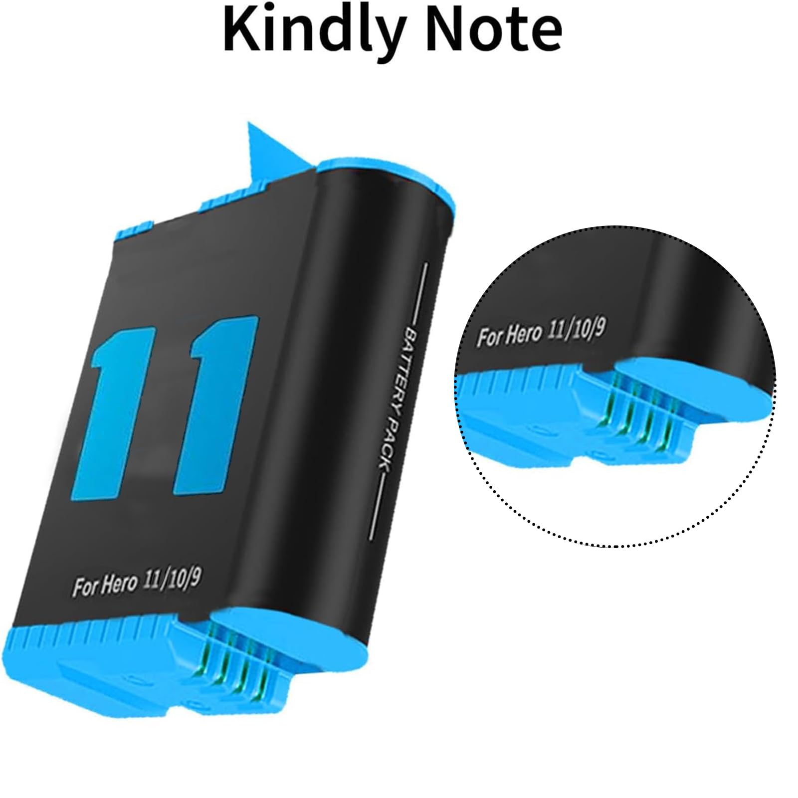 Chargeur Rapide Triple + 3 Batteries 1750mAh Pour GoPro HERO 11/10/9 Black – Compatible Enduro, USB-C, Étui De Rangement Intégré