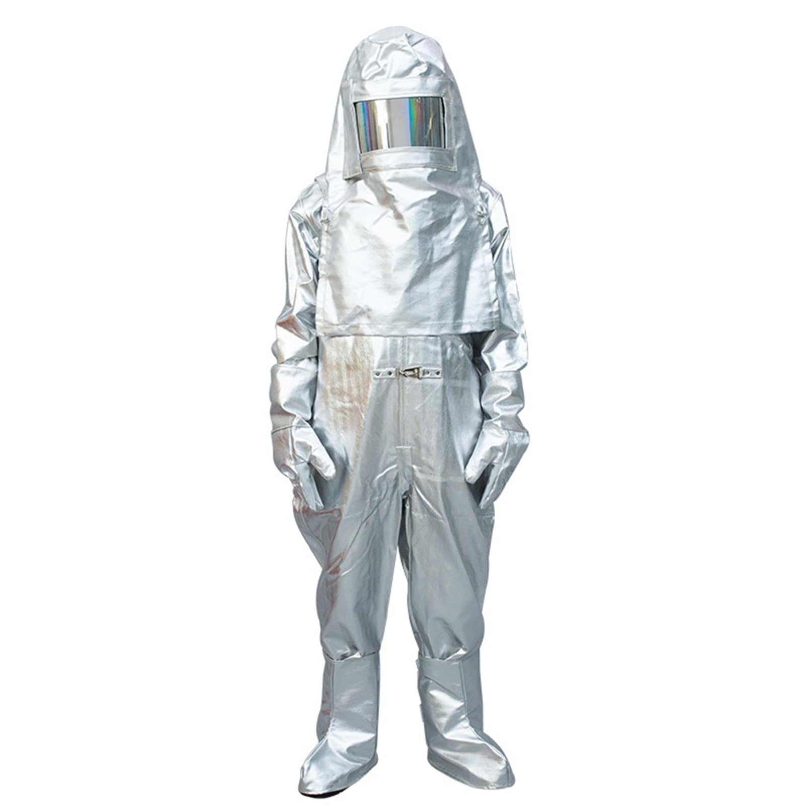 Hitzebeständiger Isolieranzug 1000 ℃ Flammfeste Schutzanzüge Aus Aluminiumverbundfolie Brandbekämpfungs-Kleidung