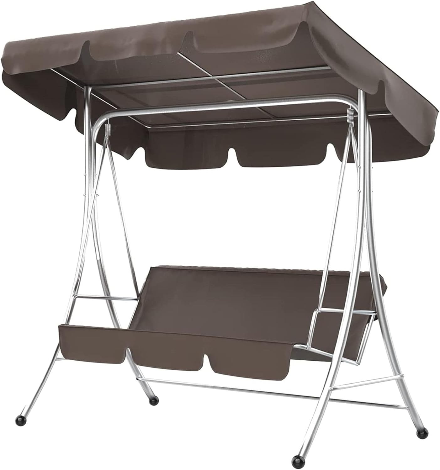 Patio Chair Covers for Outdoor Furniture 3-seat Swing Garden Chairs Patio Swing Cover Set, Waterproof UV-Resistant Canopy Seat Top Cover, Swing Seat Cover