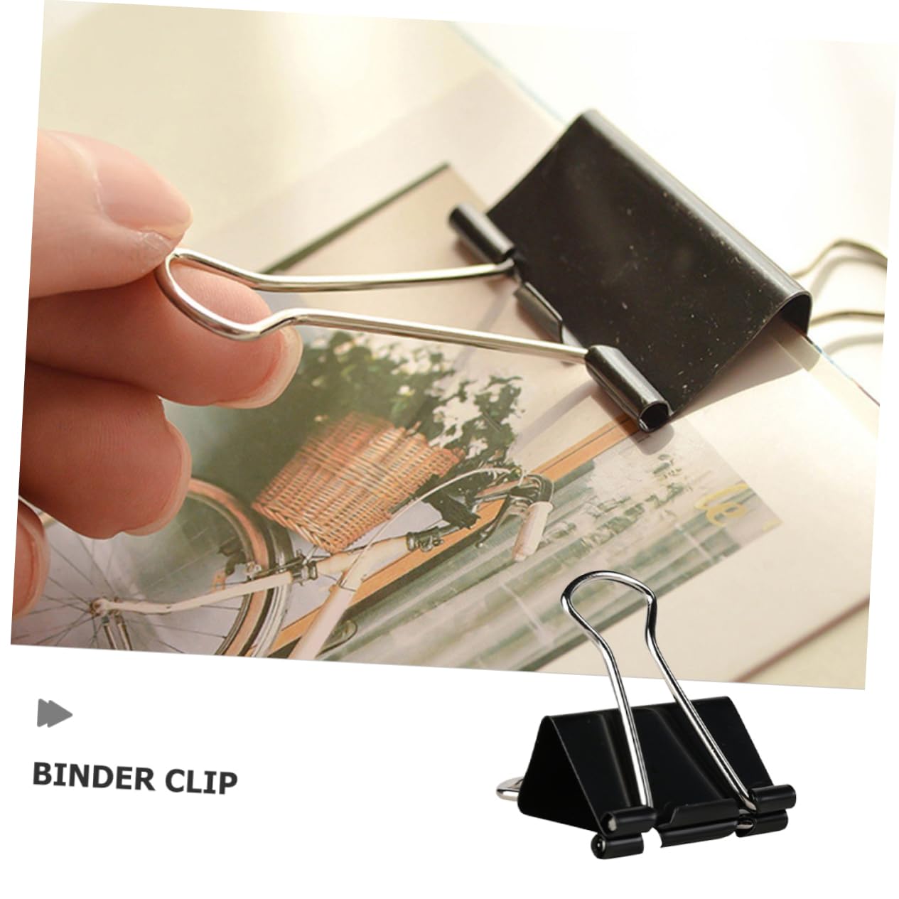 SHINEOFI 60pezzi Binder Clips Assortiti Fermacarte Resistente Per Documenti Per e Scuola Capacità Per Pile Design e Versatile