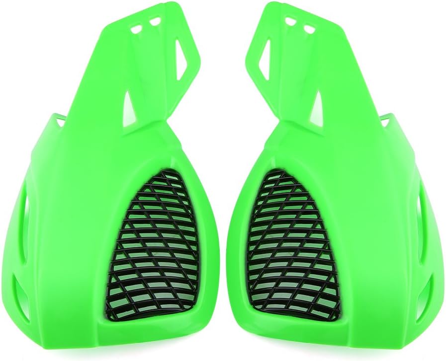 7/8" Motorcycle Handguards - Keenso Universal Hand Guards Handlebar Hand Guards Brush Protector for Motocross Supermoto Racing Dirt Bike ATV(Green) Motorcycle Handlebars