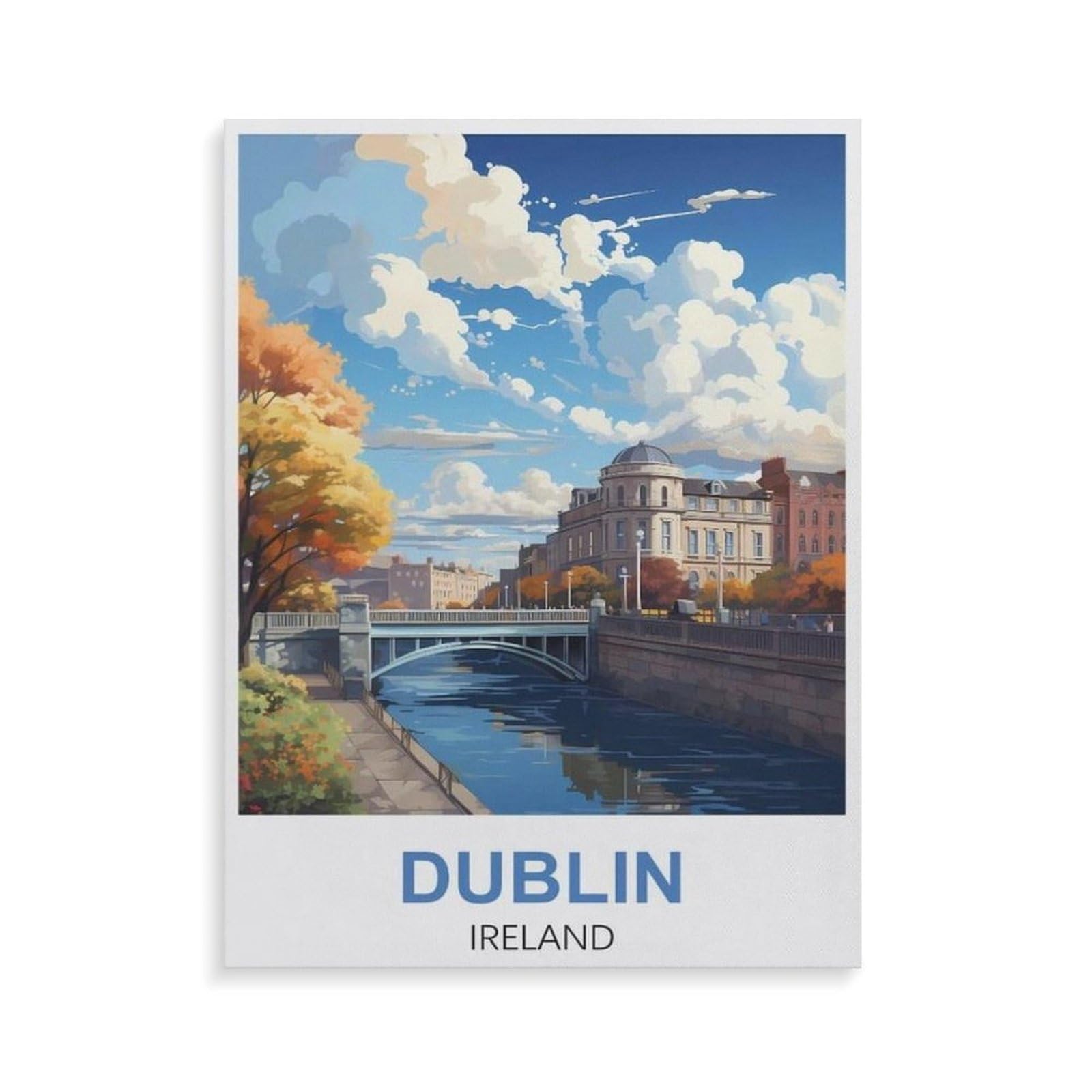 Dublin, Ireland，Puzzle 1000 Pieces Paper Puzzle Adult Children'S Educational Toy Family Decompression Game（50x70cm）-GR34