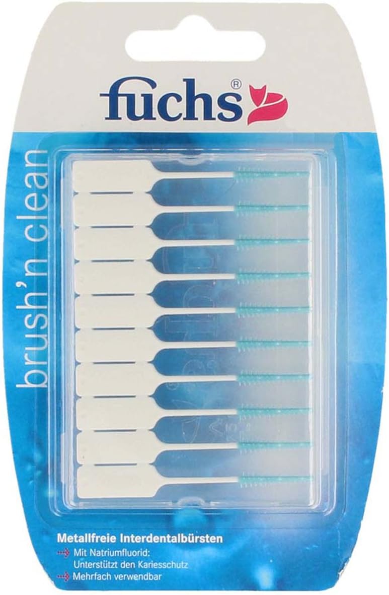 Fuchs brush'n Clean Interdentalbürsten, 20 Stück Packung : Amazon.de ...