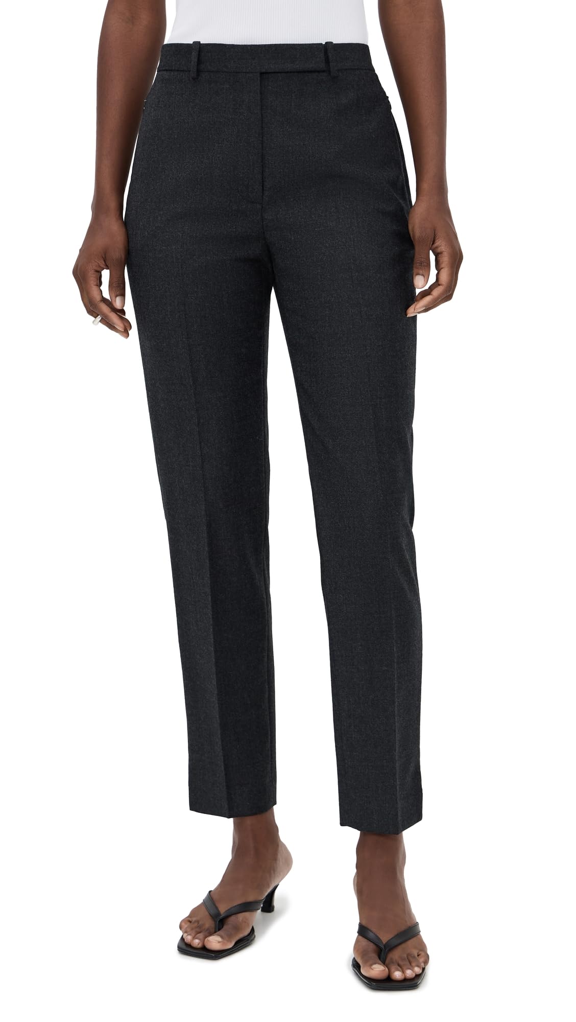 Theory Womens Tapered High Waist Pants