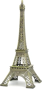 City-Souvenirs 15 Inch Metal Eiffel Tower Statue Replica Model of Paris, Center Piece Statues 38cm