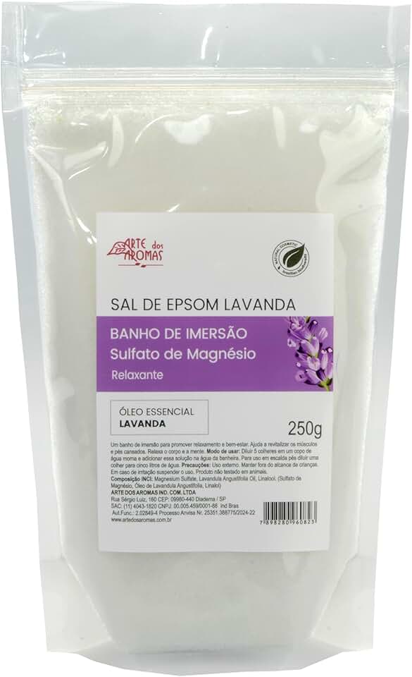 Sal de Epson Lavanda Arte dos Aromas 250g