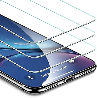 ESR Protector Pantalla para iPhone XR [3 Piezas][Garant?a de por Vida], Cristal Templado 9H Dureza [3D Touch Compatible], Anti-Huella para Apple iPhone XR