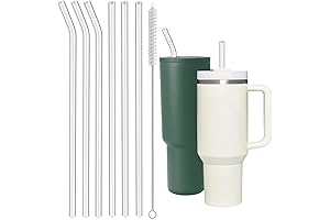 Stanley 40 oz Replacement Glass Straws with Cleaning Brush