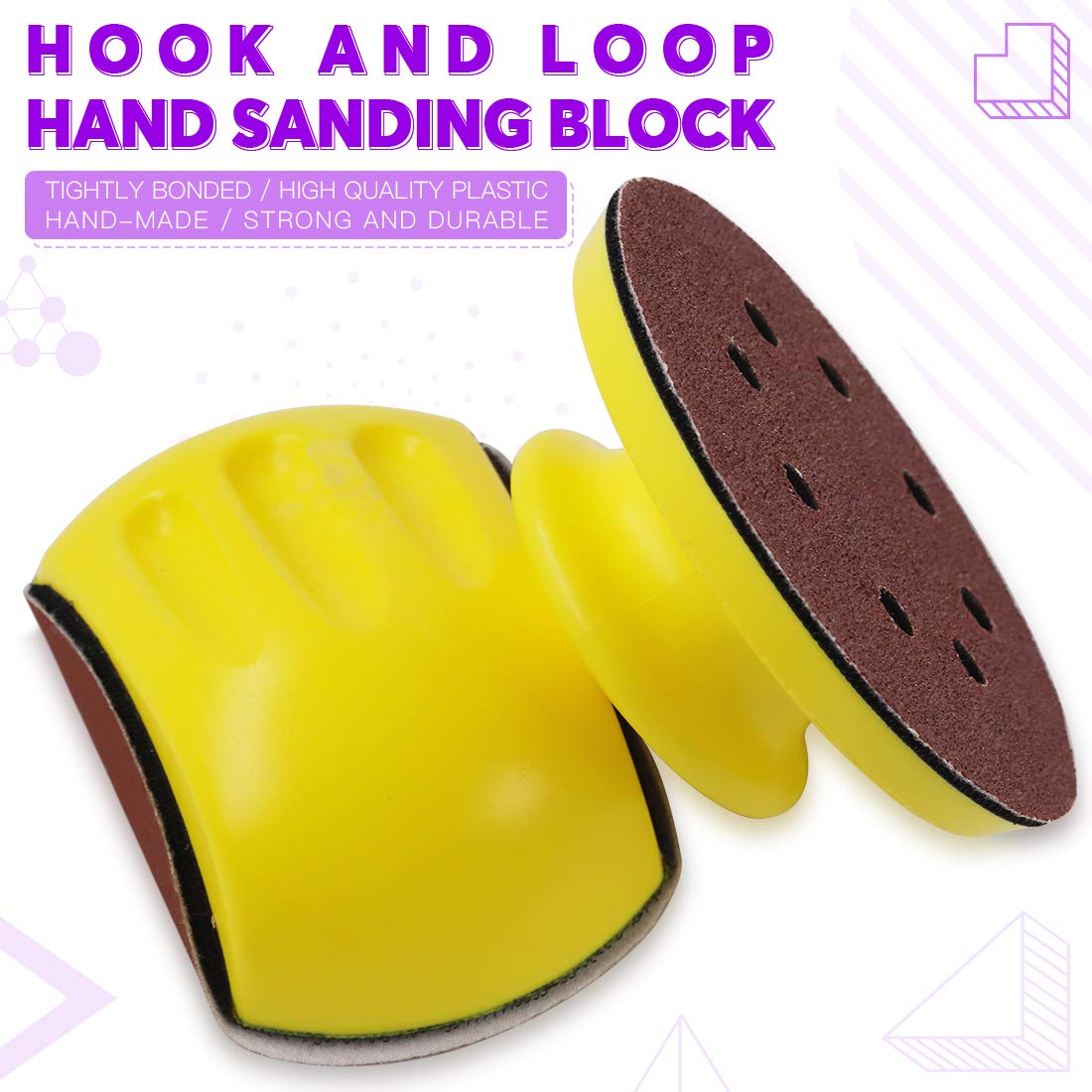 Disque De Ponçage ,225mm Disque De Ponçage,Disque Abrasif Circulaire, 8 Trous PapierAbrasif